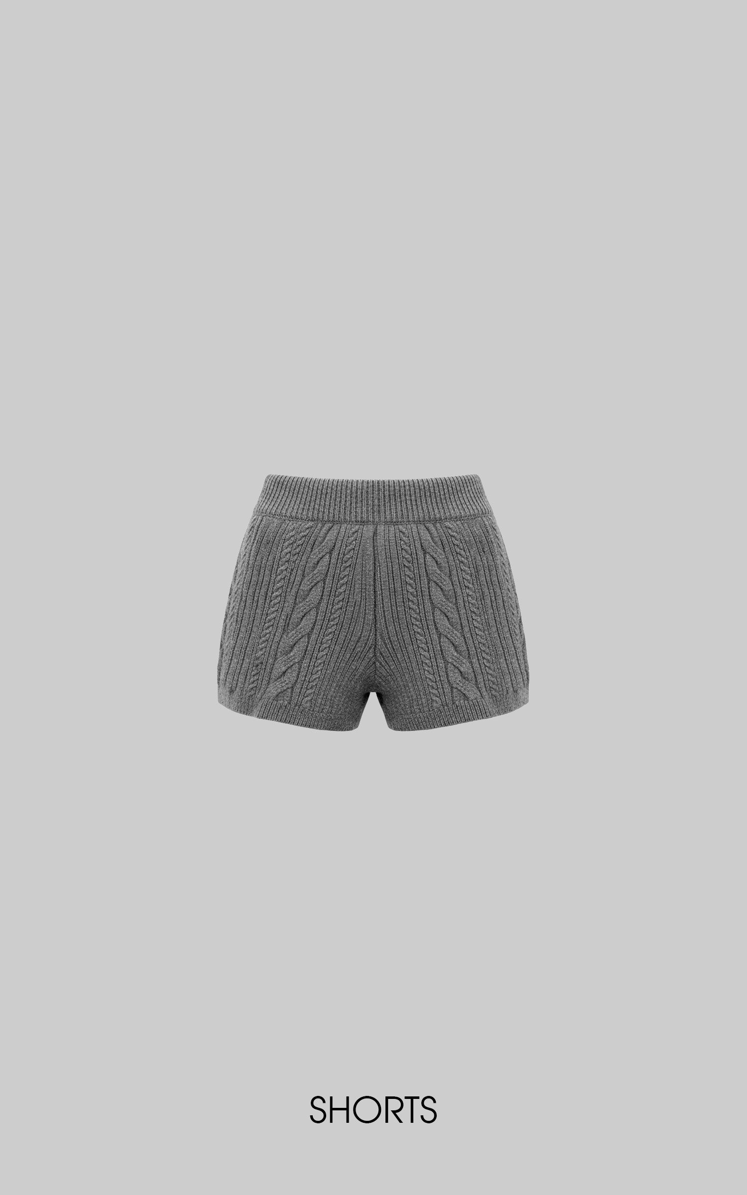 WARDEN EDGE Cable Knit Sweater &amp; Shorts Set with Matching Leg Warmers