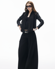 IAMXIAA High-Waisted Fluid Wide-Leg Trousers