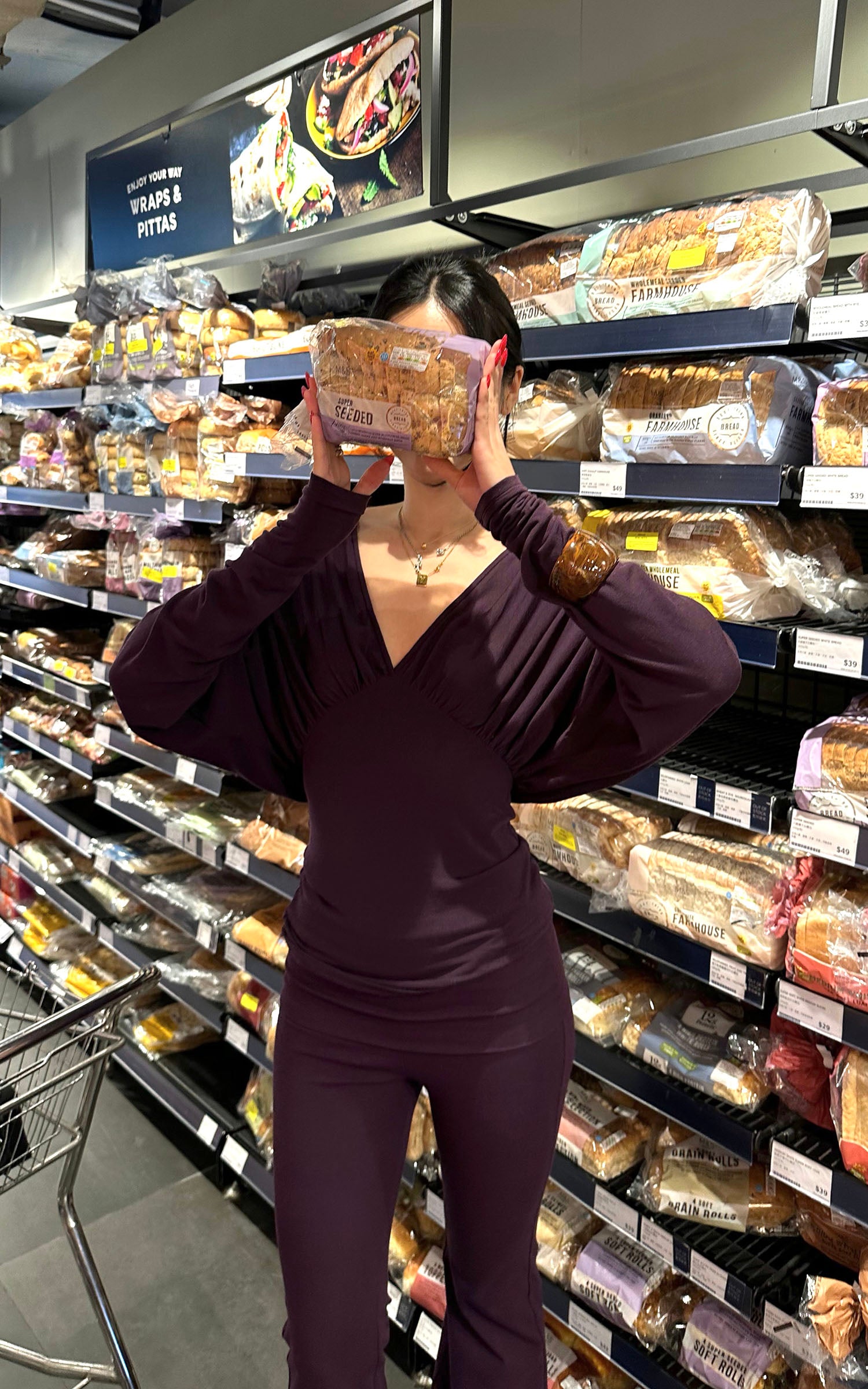 ROVENTE Ensemble T-shirt drapé dos nu en V profond et pantalon évasé