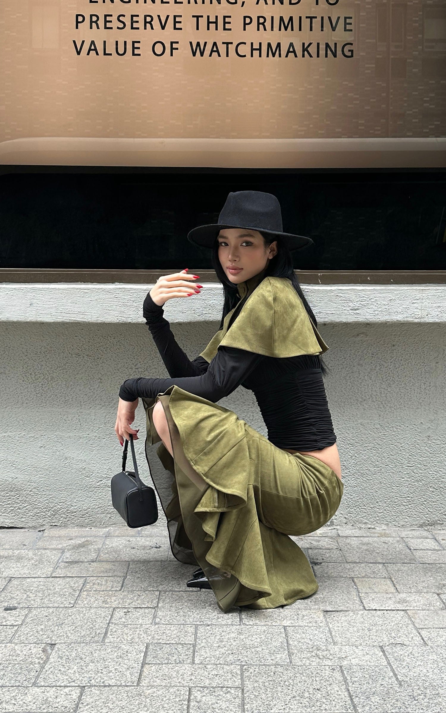 ROVENTE Cape châle asymétrique à col montant