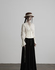 DOINDULGE Structured Corset-Panel Ruched Shirt