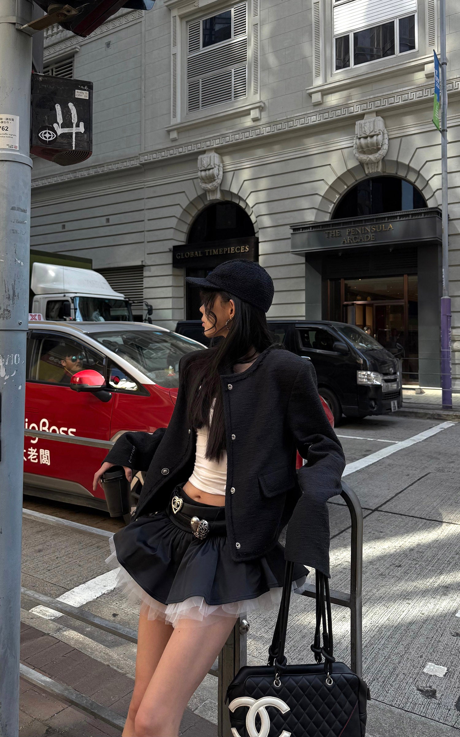 WARDEN EDGE ブラックミニスカート XS WARDEN EDGE レイヤードチュールパネルミニスカート – PINKPARKS