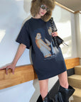 0122STEPLL Robe T-shirt oversize à imprimé Graphic Muse