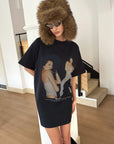 0122STEPLL Robe T-shirt oversize à imprimé Graphic Muse