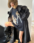 0122STEPLL Robe T-shirt oversize à imprimé Graphic Muse