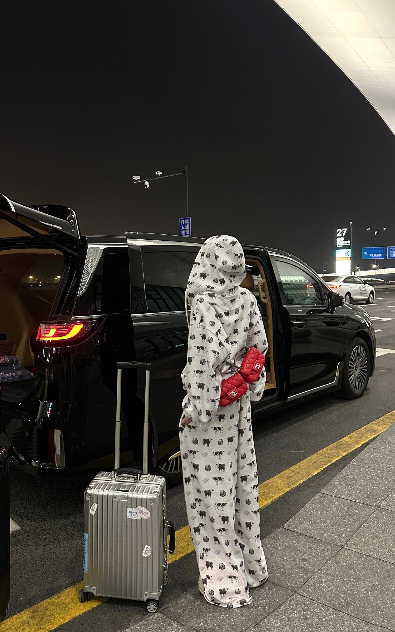 WARDEN EDGE 올오버 프린트 후드 재킷 &amp;amp; 와이드 스웨트팬츠 세트