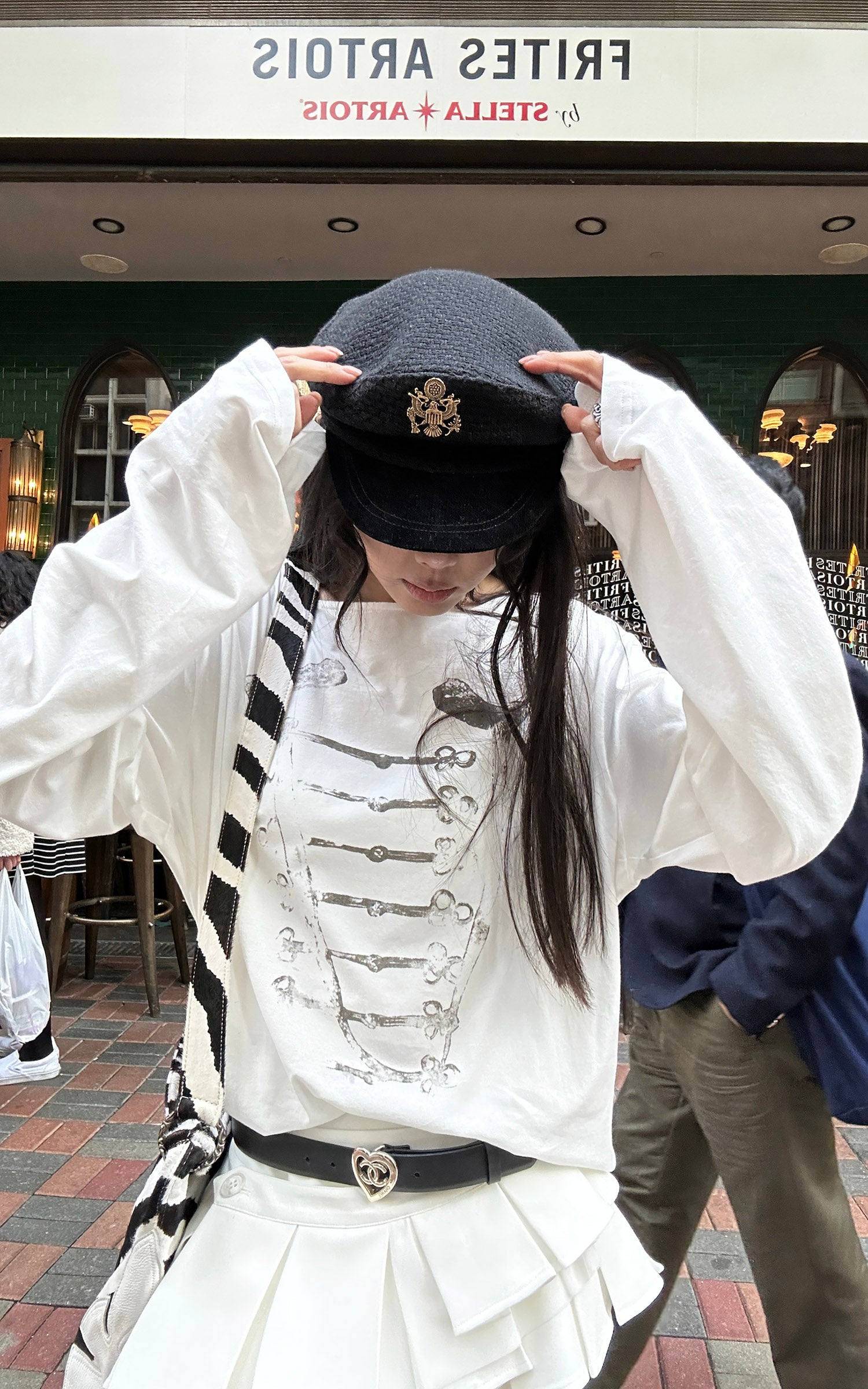 WARDEN EDGE Low-Rise Layered Pleated Mini Skirt