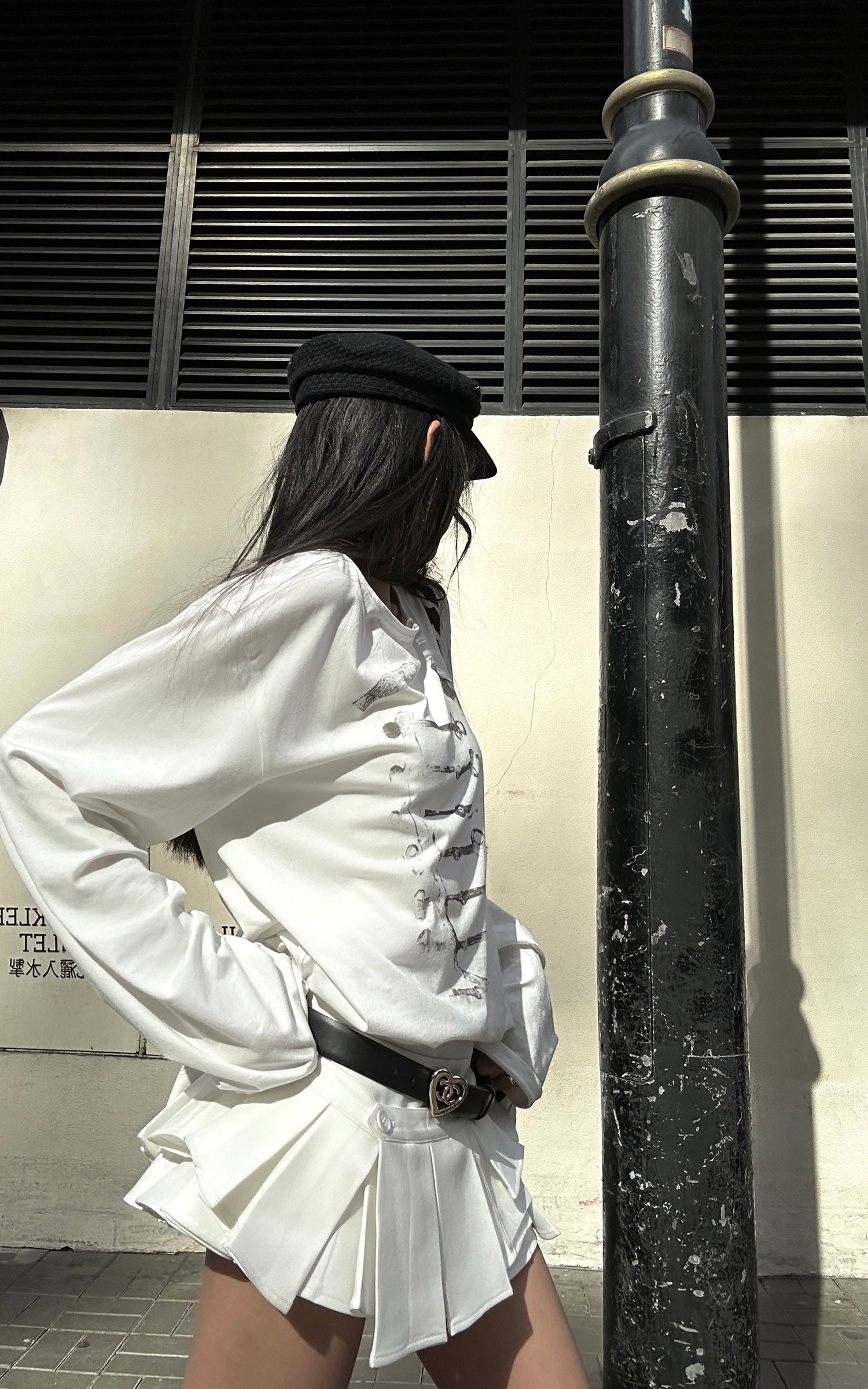 WARDEN EDGE Vintage Graphic Relaxed Long Sleeve T-Shirt