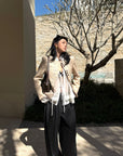 Hydrae Embroidered Fitted Blazer Structured Waist Cropped Jacket Vintage Inspired Tailored Top