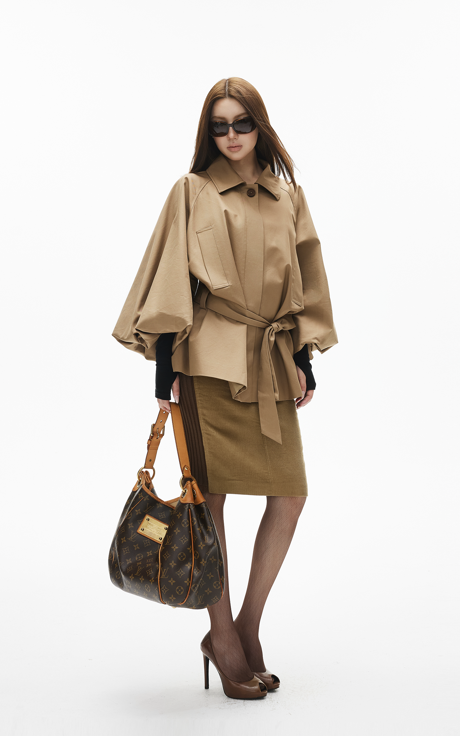IAMXIAA Belted Relaxed Trench Jacket