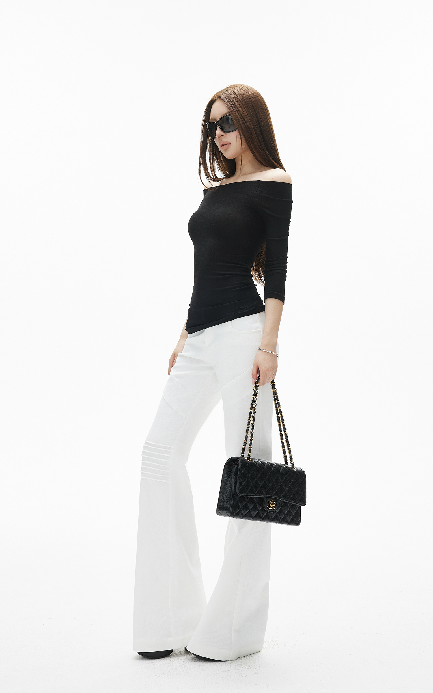 IAMXIAA Panelled Flared Pants