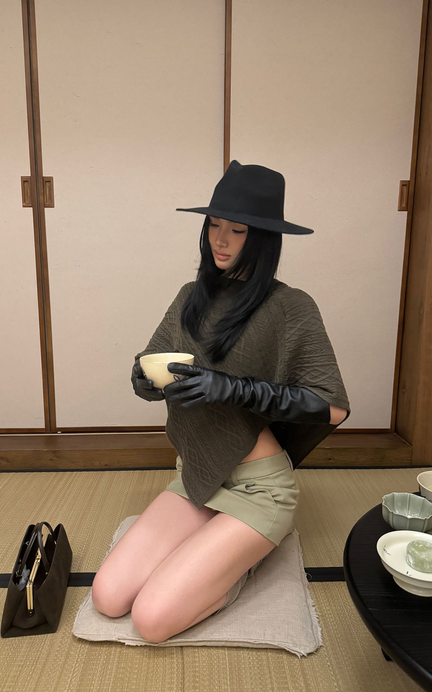 ROVENTE Tailored Low-Rise Mini Skirt