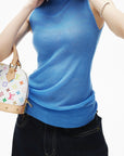 IAMXIAA フィッテッドモックネックニットタンク