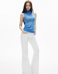 IAMXIAA Pantalon évasé à empiècements