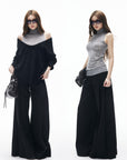 IAMXIAA フィッテッドモックネックニットタンク