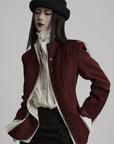 DOINDULGE Structured Panel Stand Collar Jacket