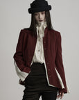 DOINDULGE Structured Panel Stand Collar Jacket