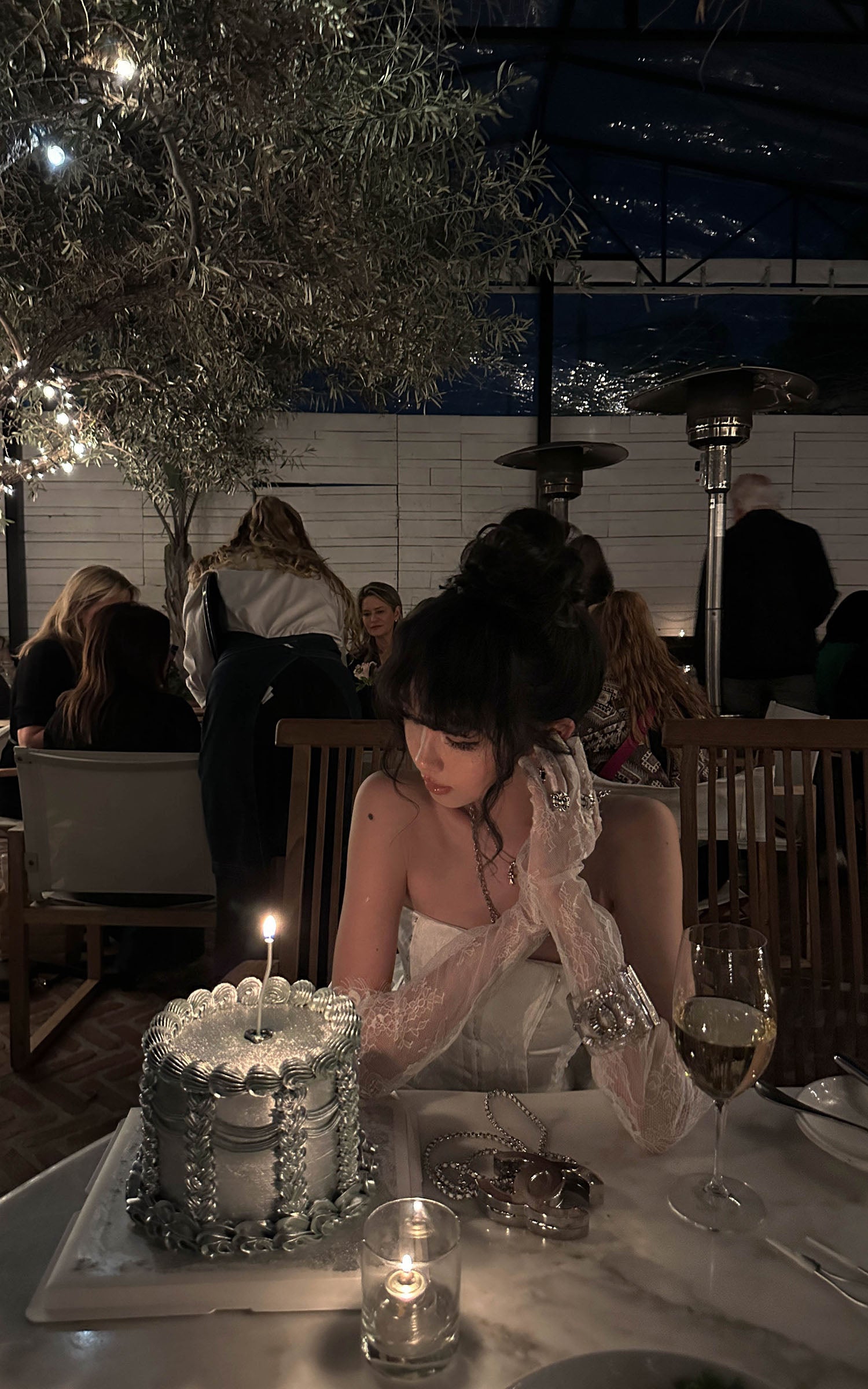 WARDEN EDGE Corset Ruffle Layered Asymmetric Dress