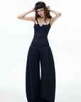IAMXIAA Low-Rise Drawstring Wide-Leg Pants