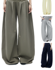 IAMXIAA Low-Rise Drawstring Wide-Leg Pants