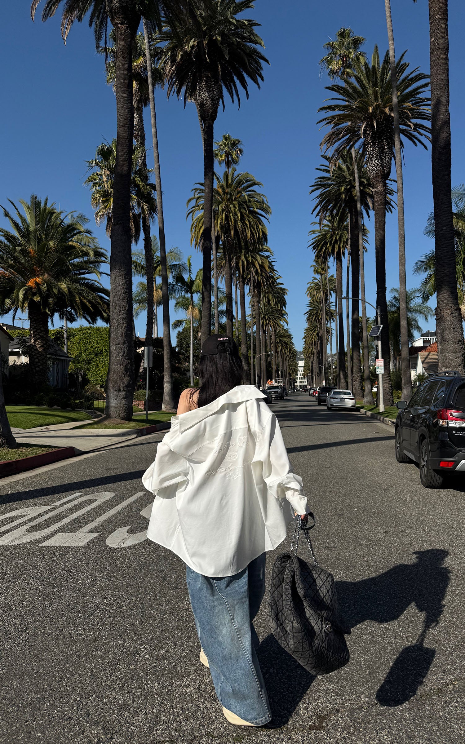 WARDEN EDGE Oversized Embroidered Back Shirt