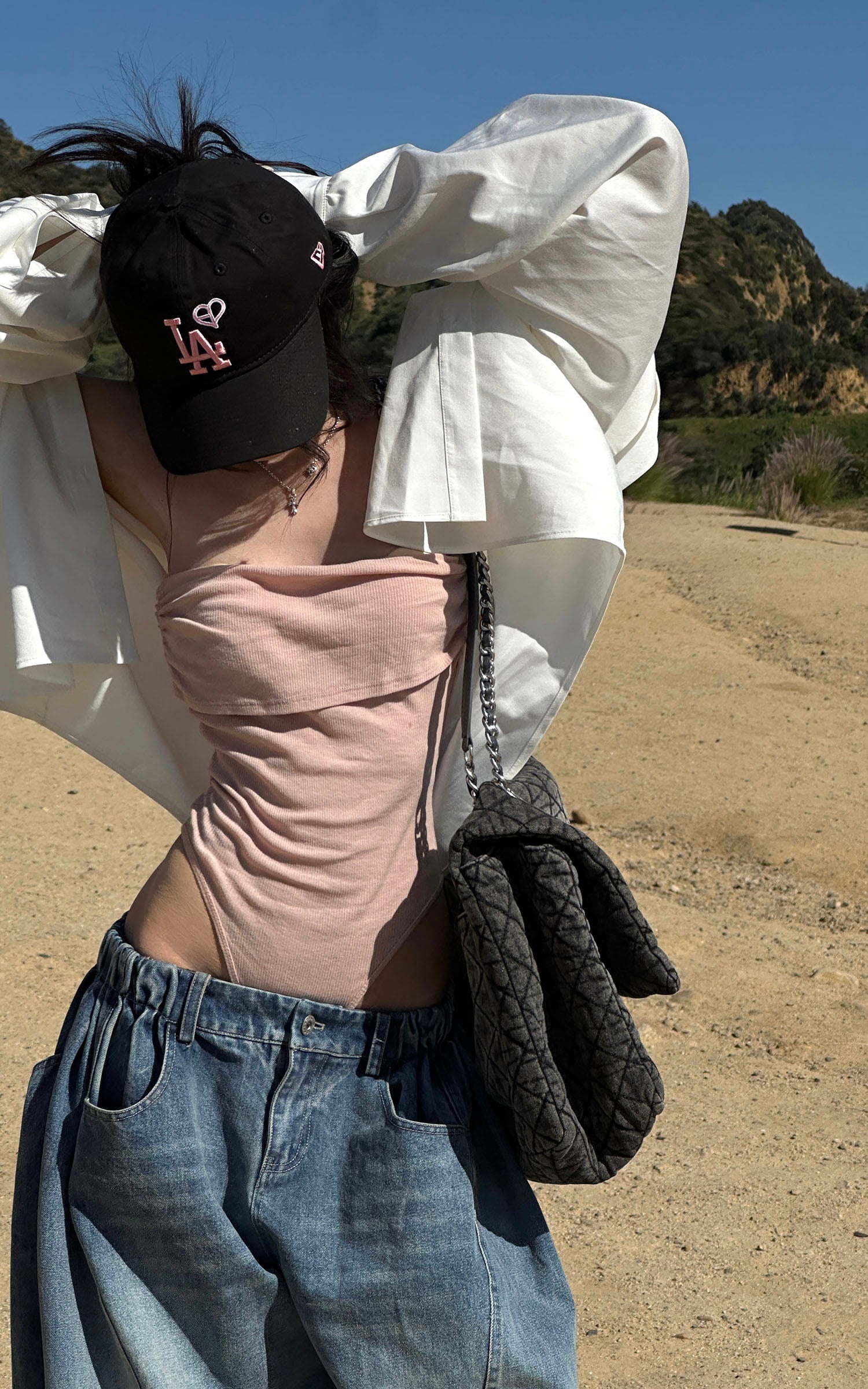 WARDEN EDGE Oversized Embroidered Back Shirt