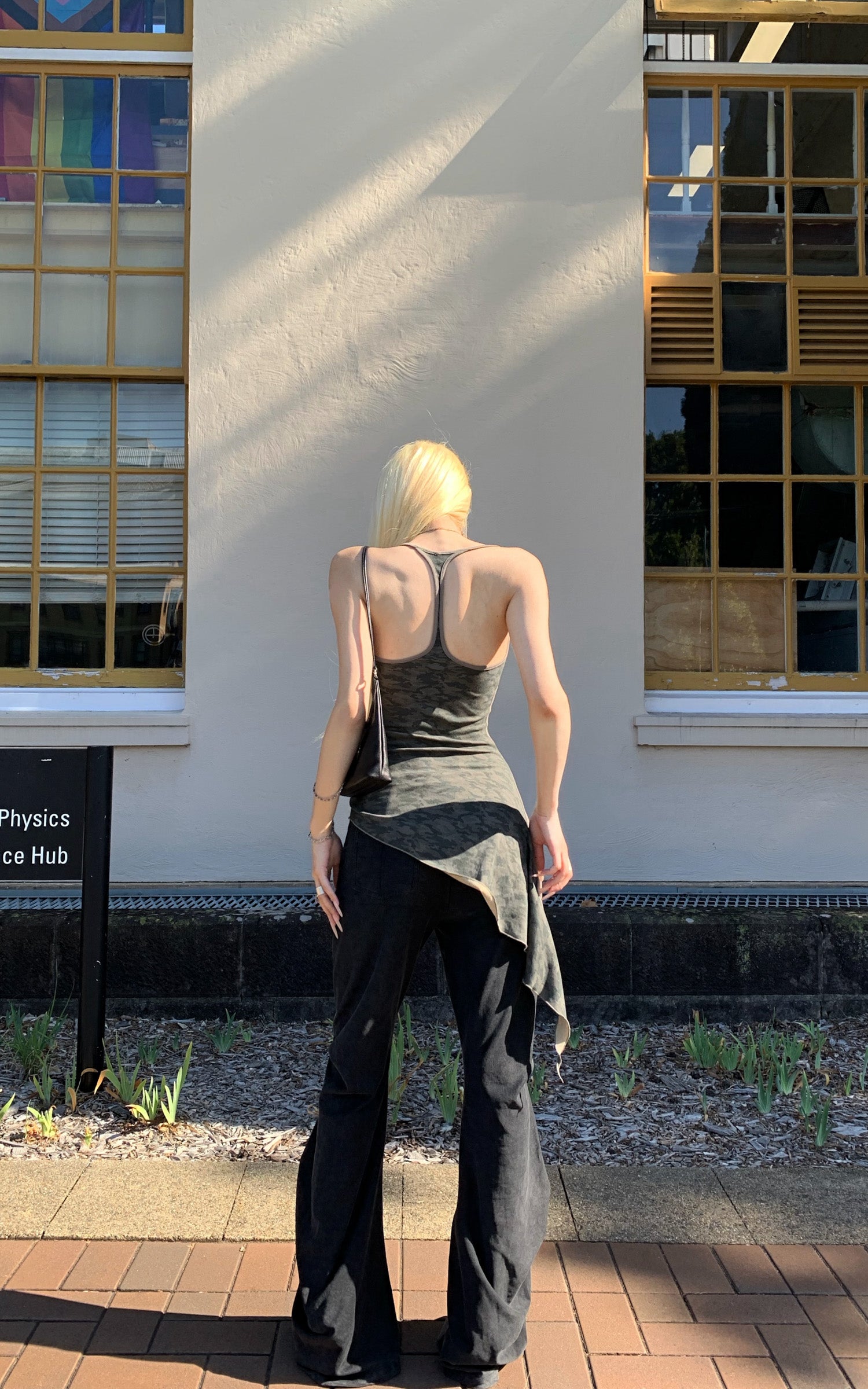 Rase le sol Asymmetric Layered Camisole Top