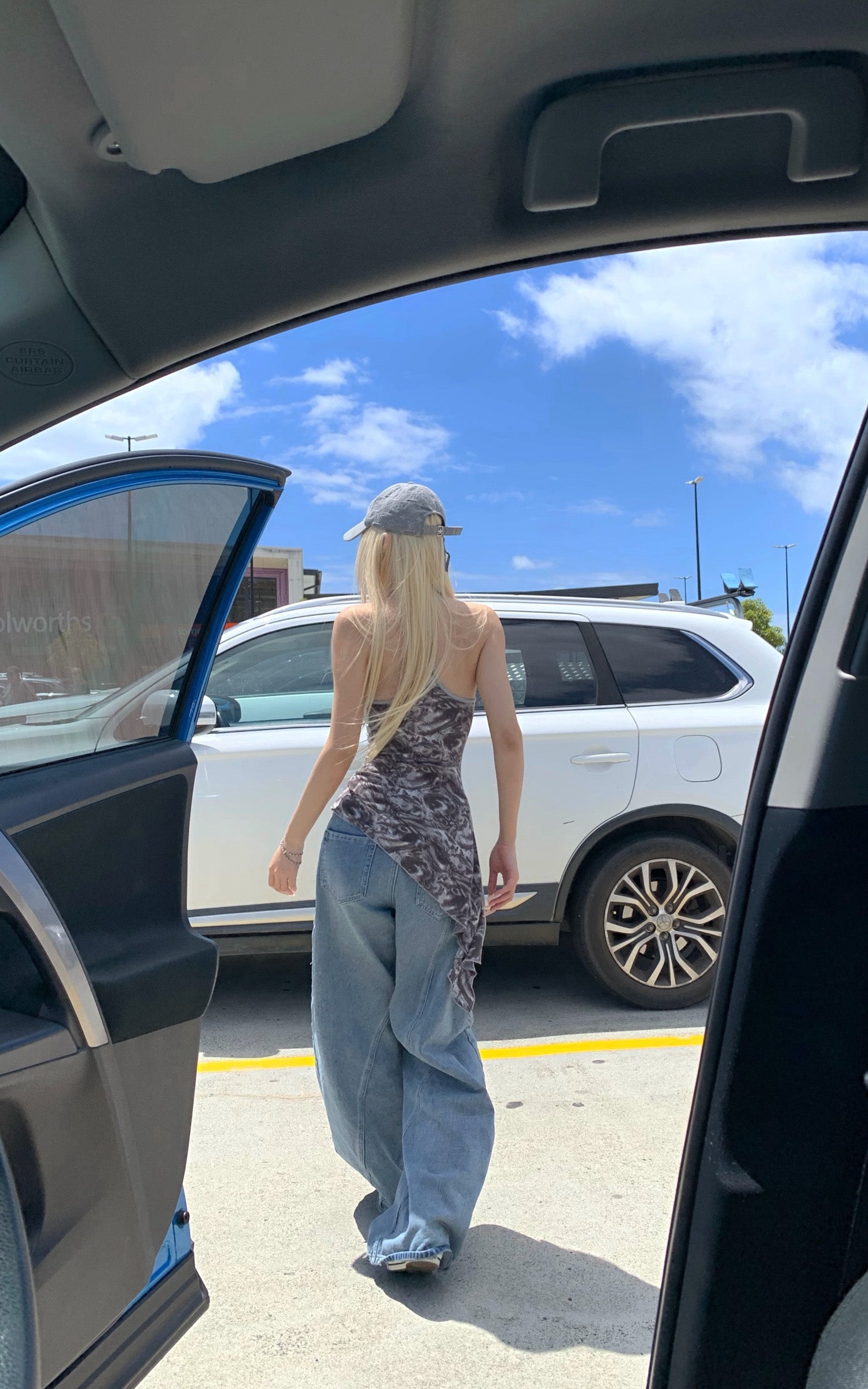 Rase le sol Asymmetric Layered Camisole Top