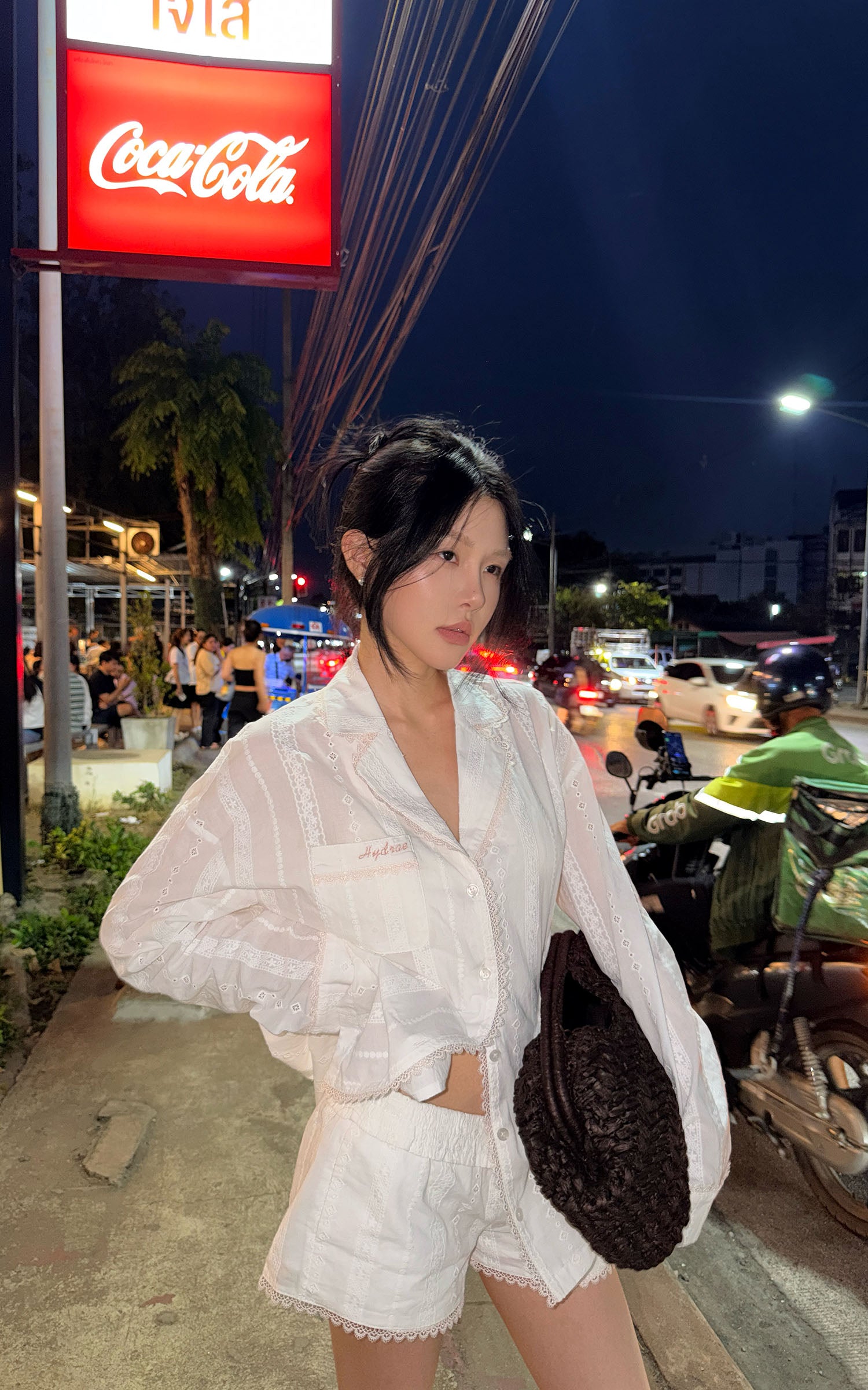 HYDRAE 레이스 트림 시스루 라운지 세트