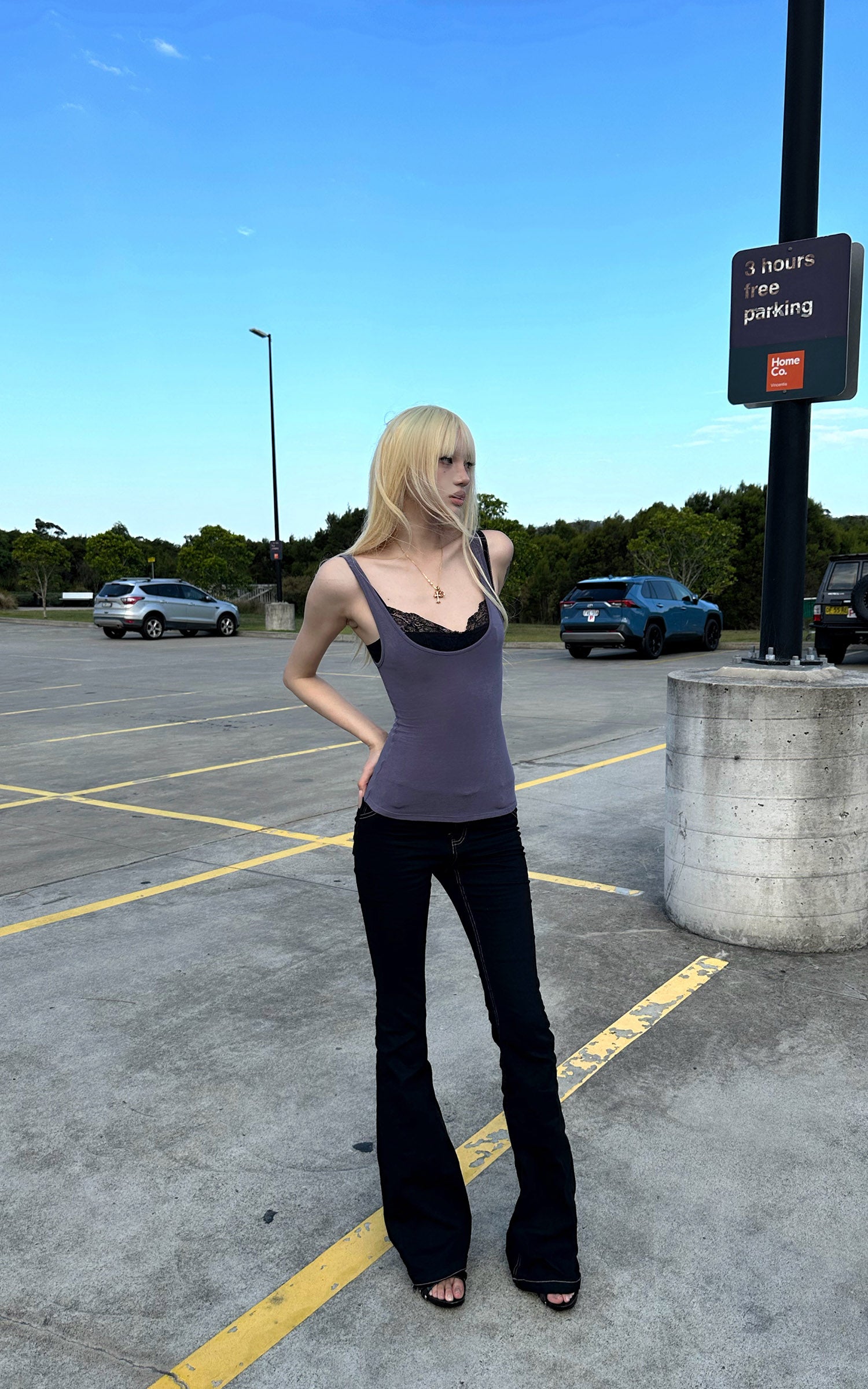 Rase le sol Fitted Scoop Neck Tank Top