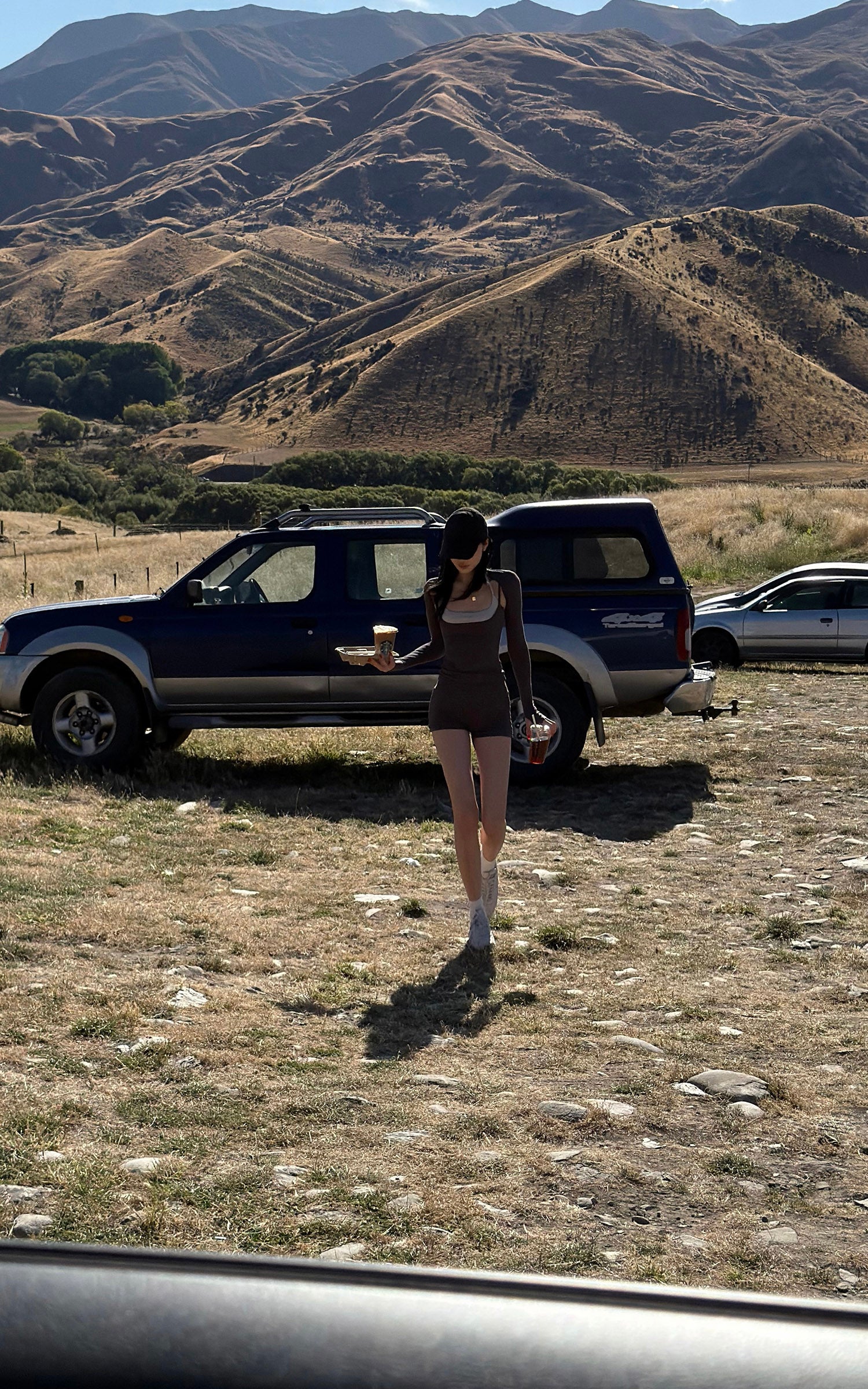 ROVENTE Layered Sculpt Long Sleeve Top &amp; Fitted Shorts Set