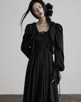 DOINDULGE Smocked Panel Ritual Long Dress
