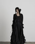 DOINDULGE Smocked Panel Ritual Long Dress