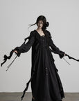 DOINDULGE Smocked Panel Ritual Long Dress