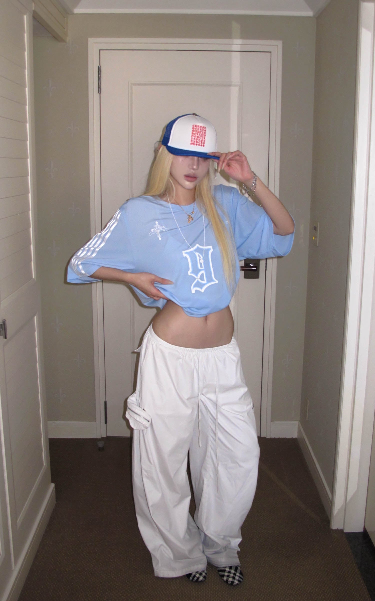 Rase Le Sol Detachable Pocket Wide-Leg Pants