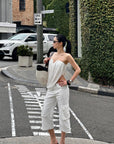 ROVENTE ローライズユーティリティクロップドカーゴパンツ