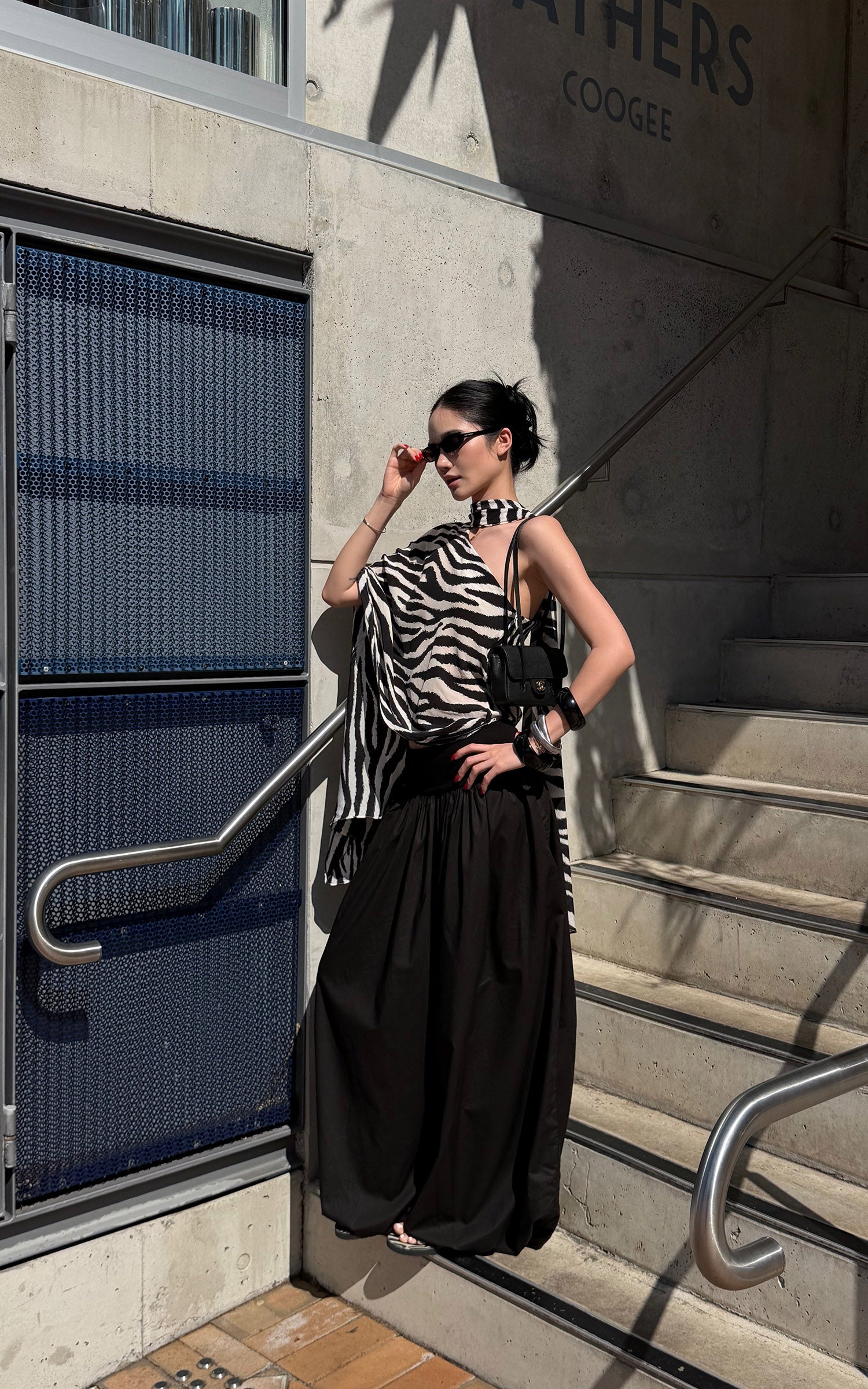 ROVENTE Volume Gathered Wide-Leg Pants