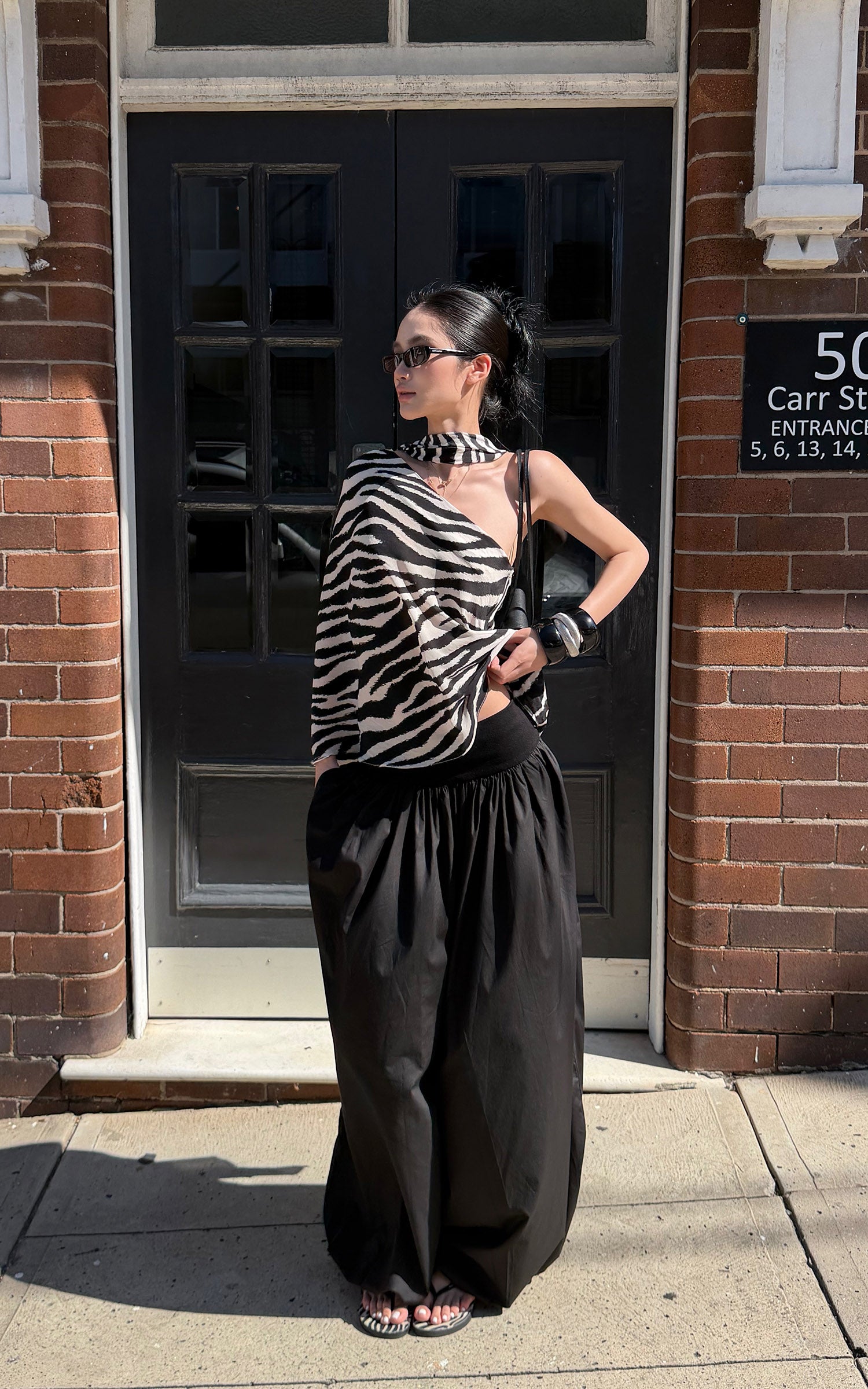 ROVENTE Volume Gathered Wide-Leg Pants