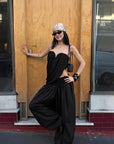 ROVENTE Volume Gathered Wide-Leg Pants