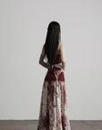 DOINDULGE Deconstructed Lace Panel Maxi Skirt