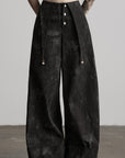 DOINDULGE Distressed Wide Leg Pants