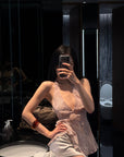 Hydrae アイスサテンサイドスリットボタンスカートHydrae