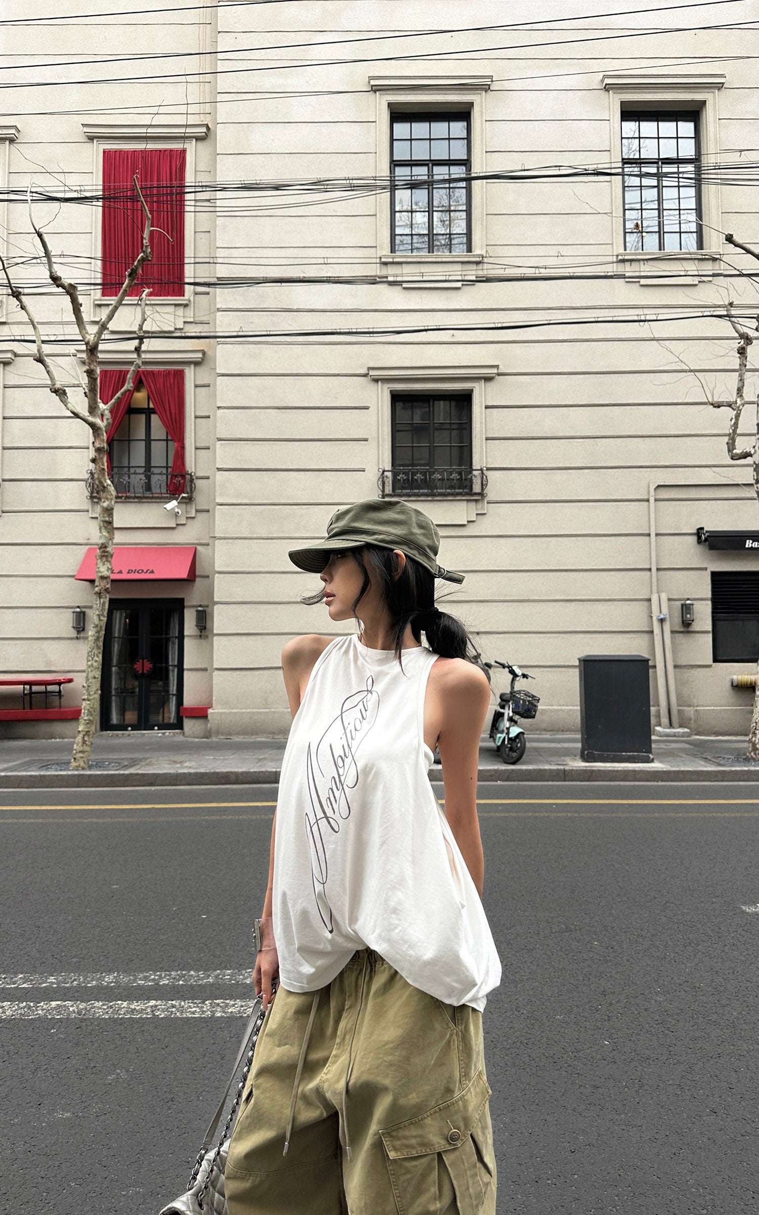WARDEN EDGE Washed Utility Wide-Leg Cargo Pants