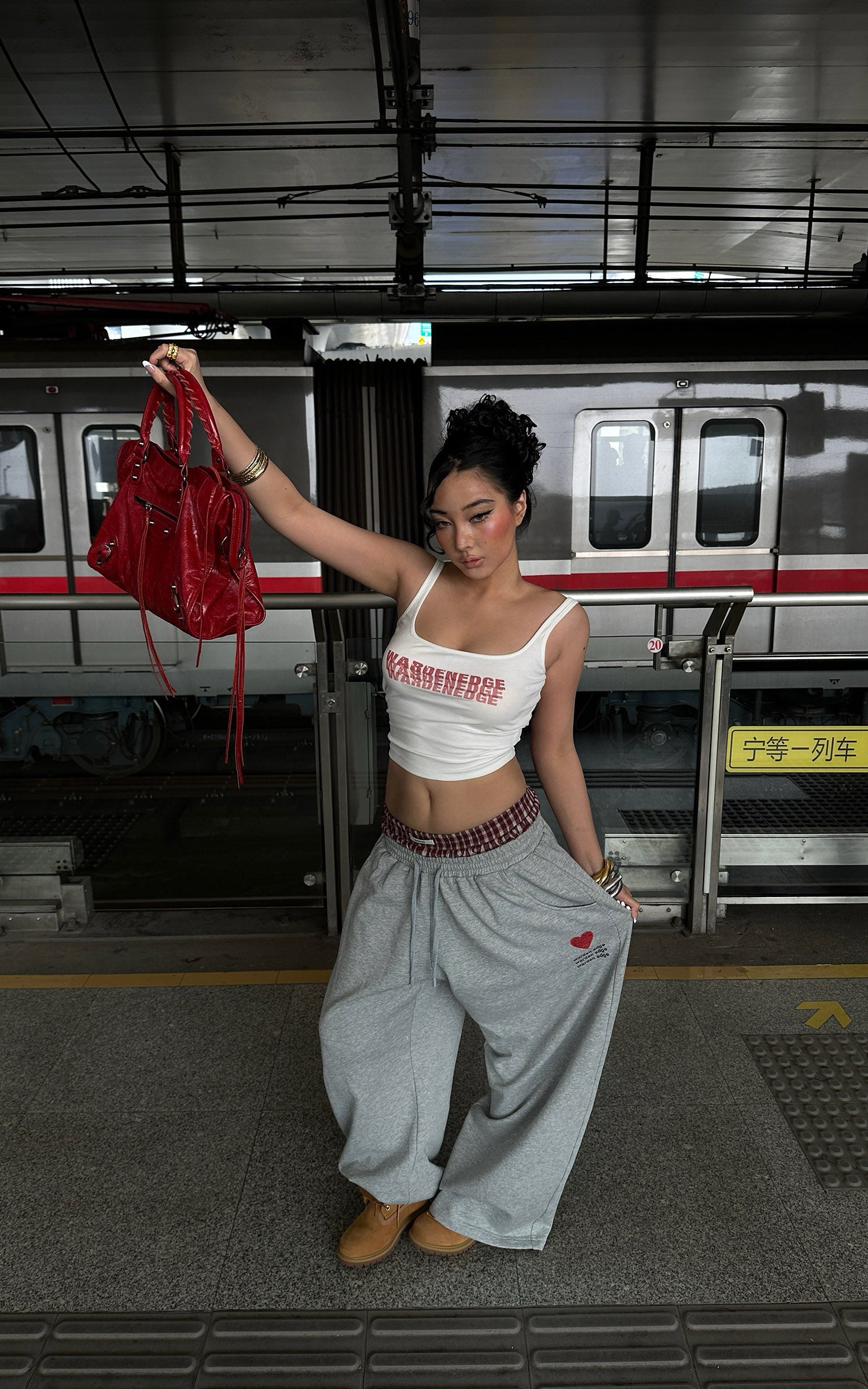 WARDEN EDGE Layered Waist Loose Fit Sweatpants