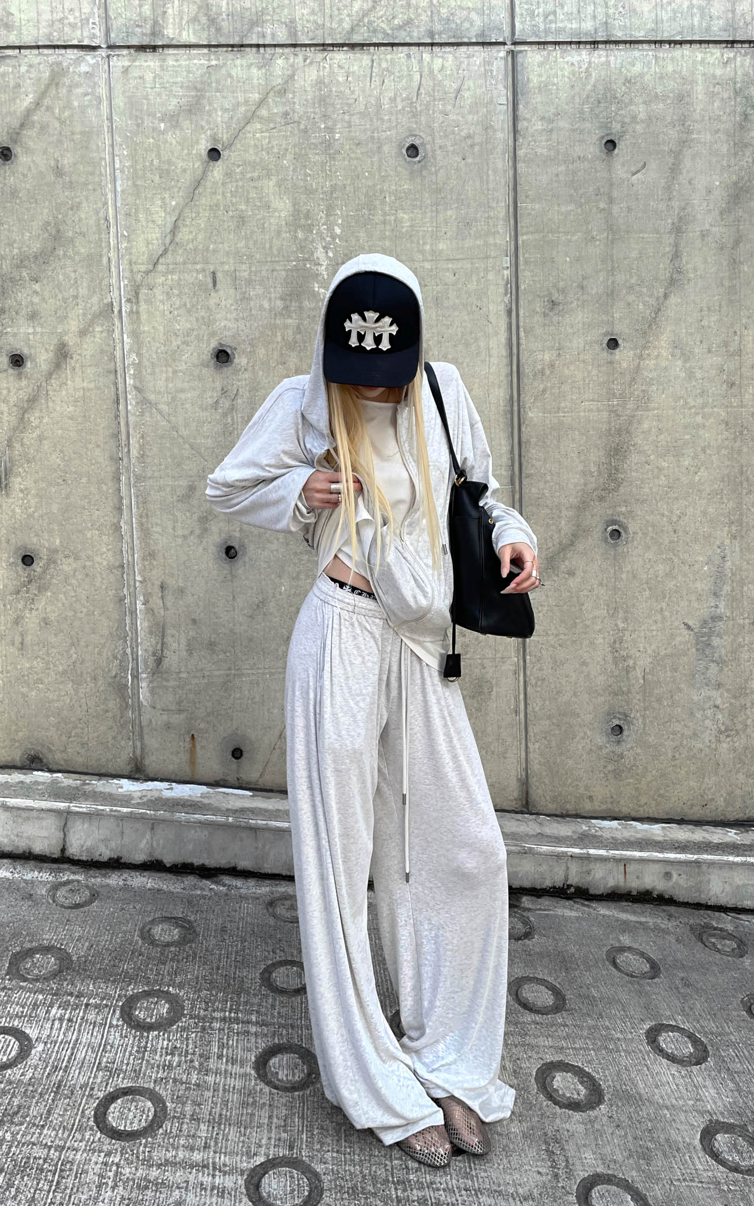Rase Le Sol Lightweight Hoodie &amp; Wide-Leg Pants Set