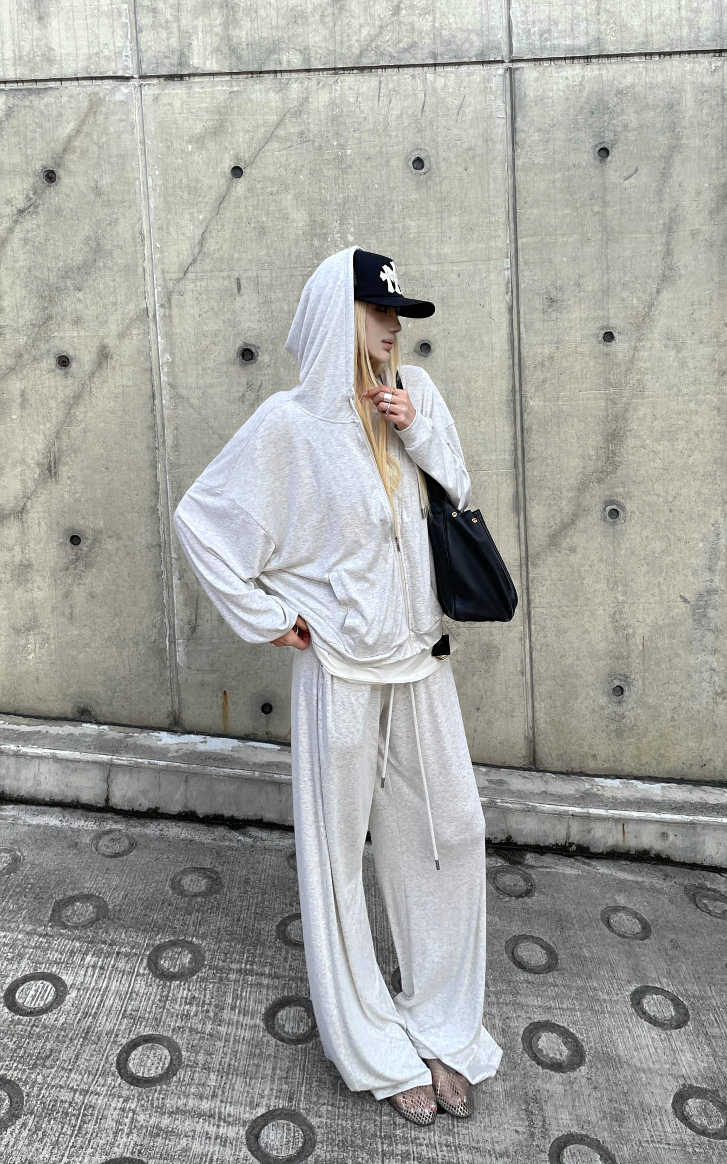 Rase Le Sol Lightweight Hoodie &amp; Wide-Leg Pants Set