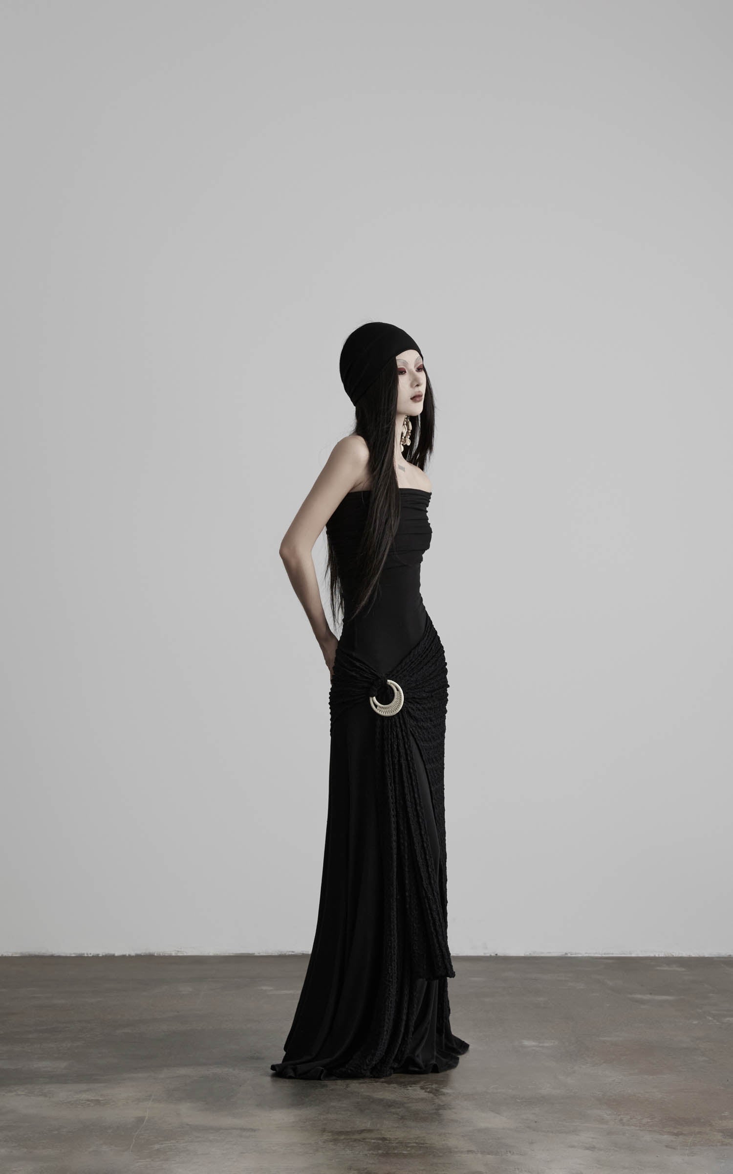 DOINDULGE Off-Shoulder Ruched Maxi Dress
