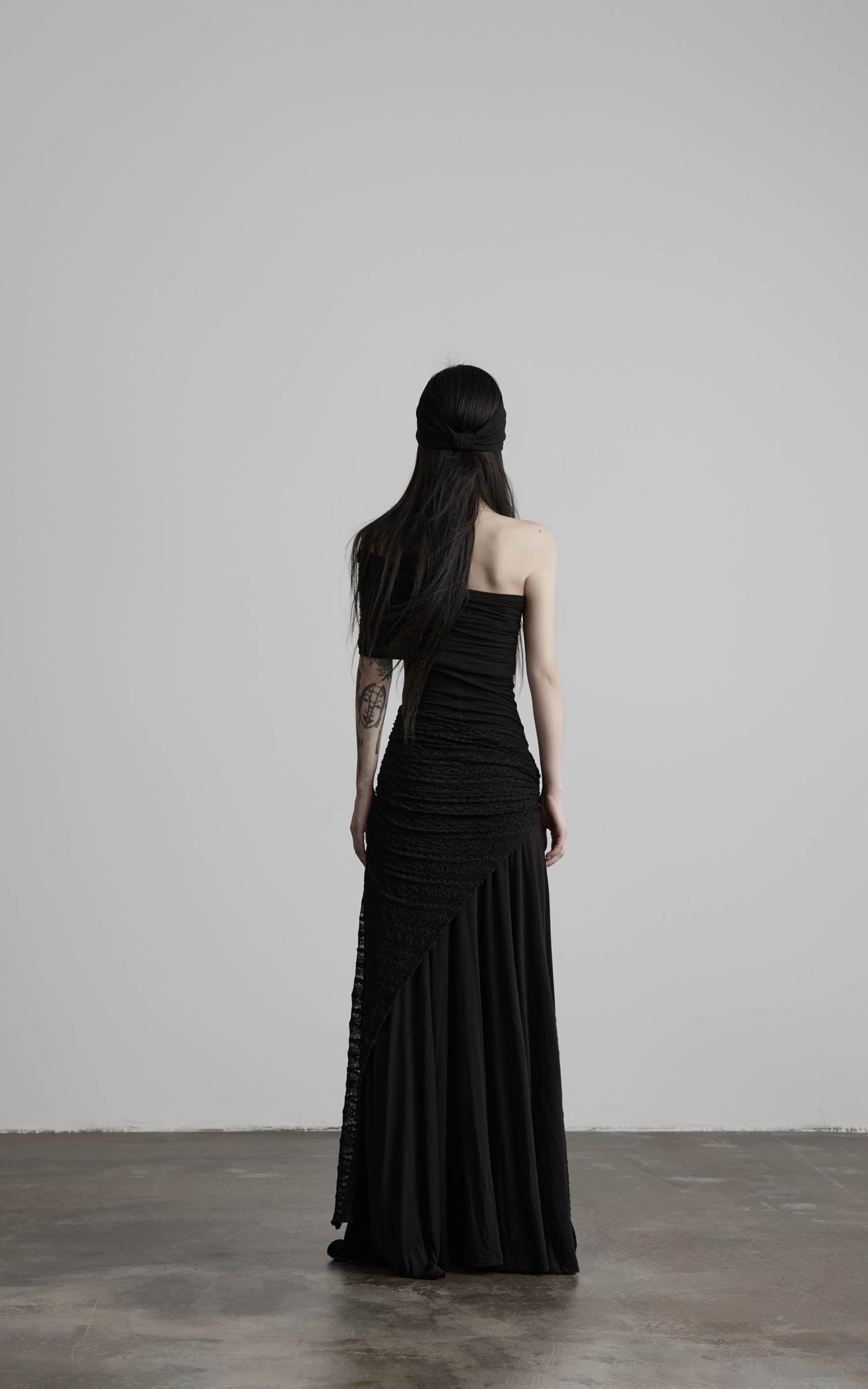 DOINDULGE Off-Shoulder Ruched Maxi Dress