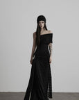 DOINDULGE Off-Shoulder Ruched Maxi Dress