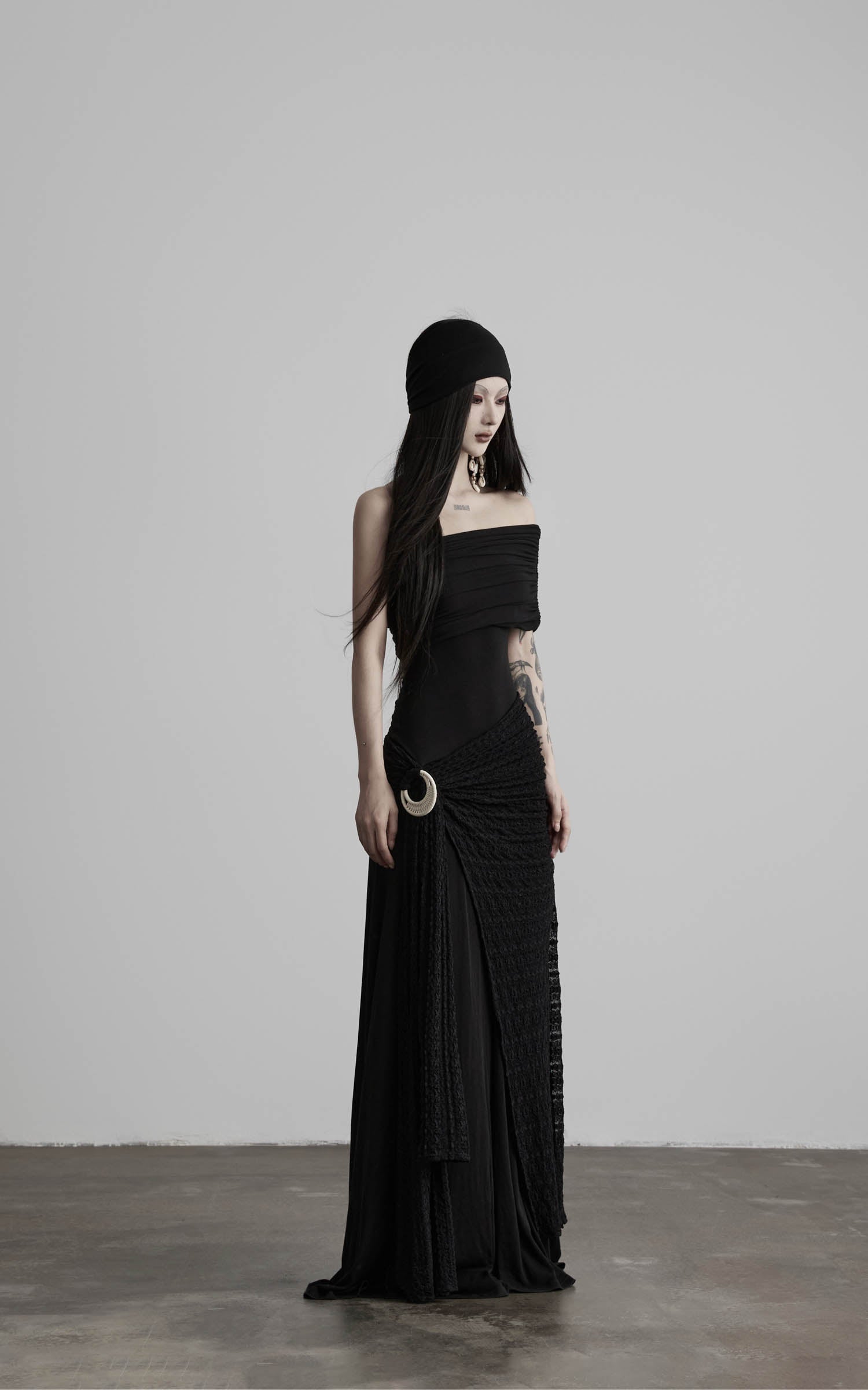DOINDULGE Off-Shoulder Ruched Maxi Dress